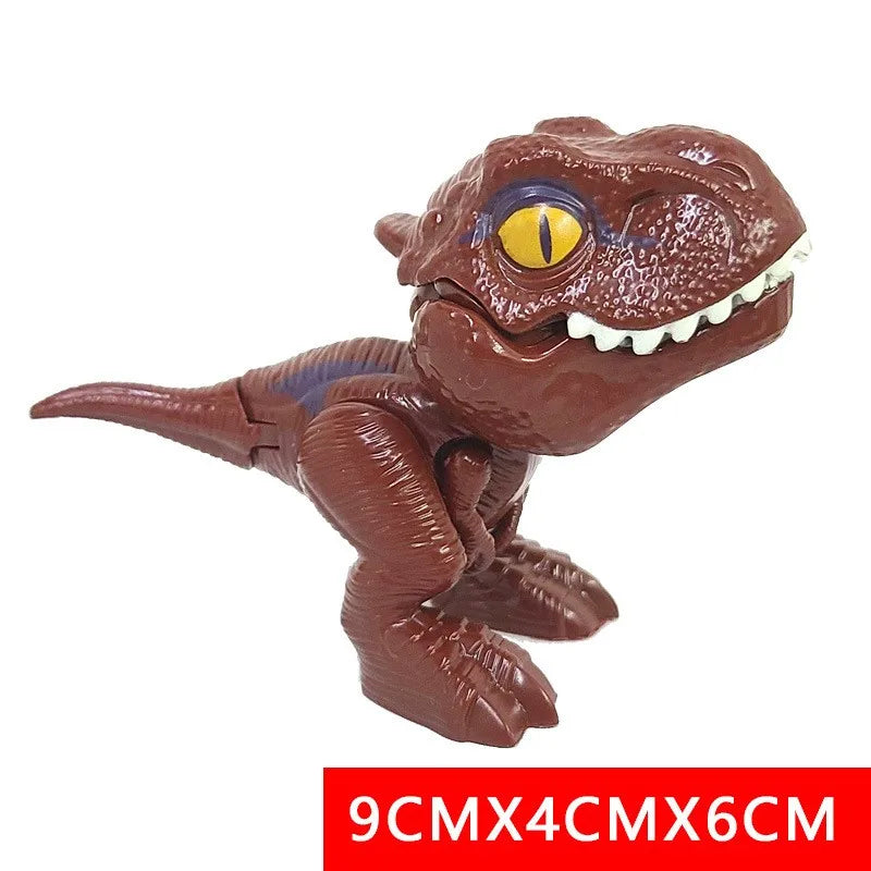 Jurassic Finger Dinosaur Triceratops Tyrannosaurus Model Toys for Kids Creative Finger Biting Dinosaurs Interactive Toy Boy…