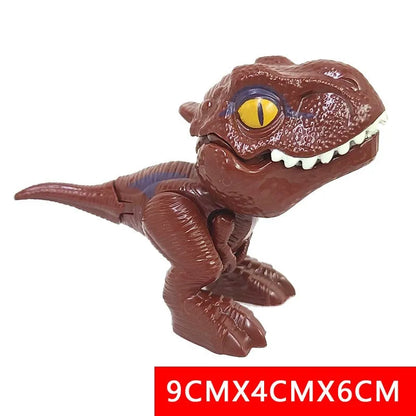 Jurassic Finger Dinosaur Triceratops Tyrannosaurus Model Toys for Kids Creative Finger Biting Dinosaurs Interactive Toy Boy…