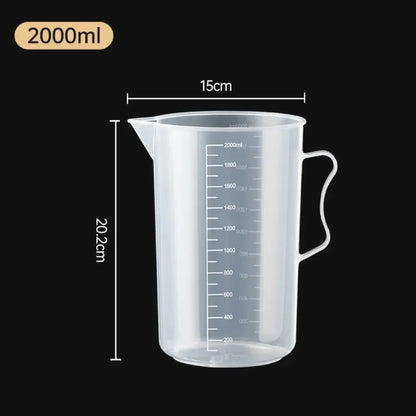 100-5000ml Thickened Plastic Measuring Cup with Scale Food Grade Measuring Cup Experimental Measuring Cup Beaker Plastic Cup…