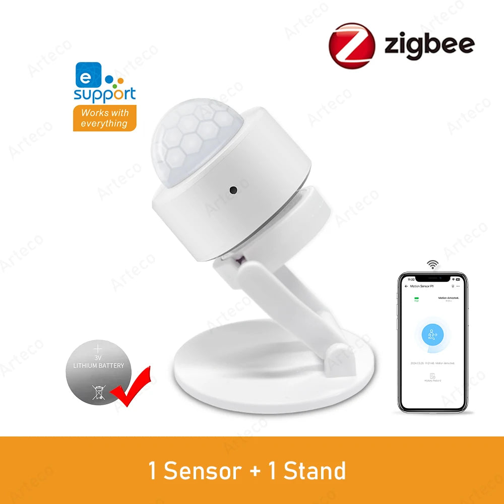 Zigbee 3.0 Smart Pir Motion Sensor Movement Human Body Infrared Detector Security Alarm Sensor Works With EWelink Home Assis…