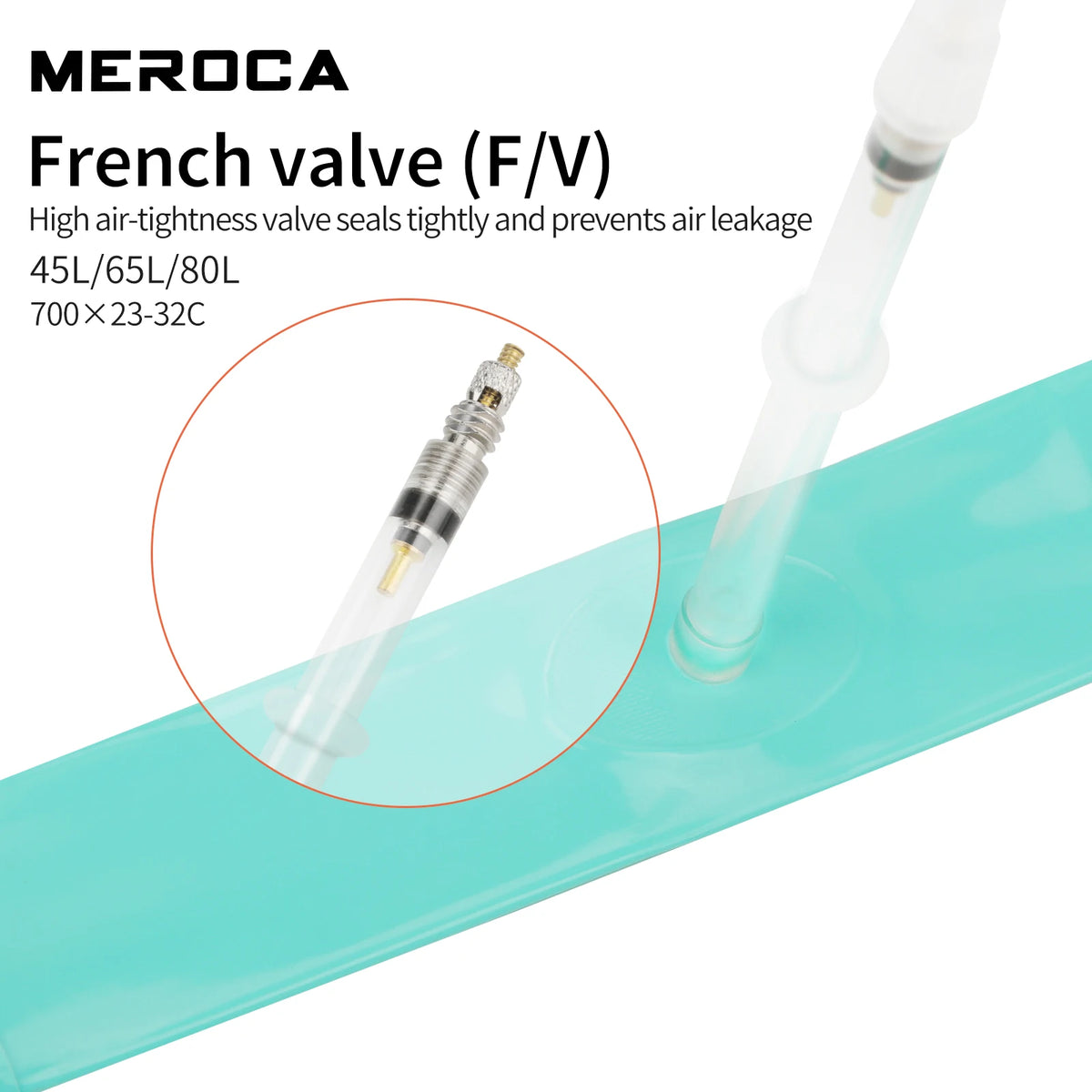 MEROCA Road Bike TPU Inner Tube 700x23-32C FV 45L/65L/80L Ultra-light Road Bicycle Inner Tube - image 6