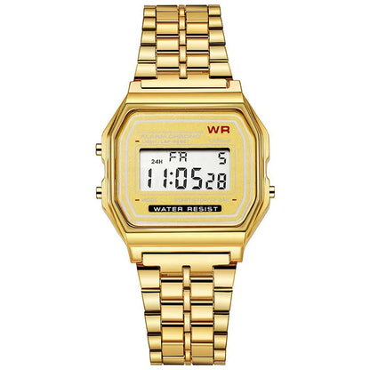 Luxury Rose Gold Women Watches Electronic Digital Display Retro Style Clock Men's Relogio Masculin Reloj Hombre homme - imag…