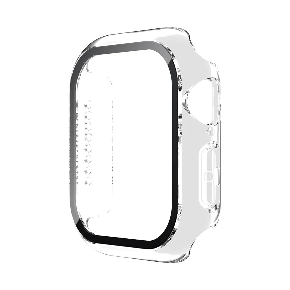 Tempered Glass+Case For Apple Watch 38mm 40mm 41mm 42mm 44mm 45mm 46mm Screen Protector Protective Cover iWatch 10 8 7 9 6 S…