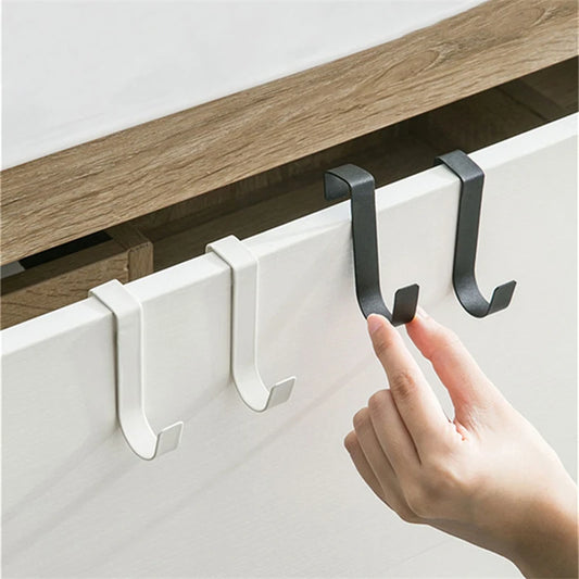 S-Shaped Metal Hook Cabinet Door Hanging Rack Gadgets Holders Desk Shelves Kitchen Utensils Storage Organizer Bathroom Acces…