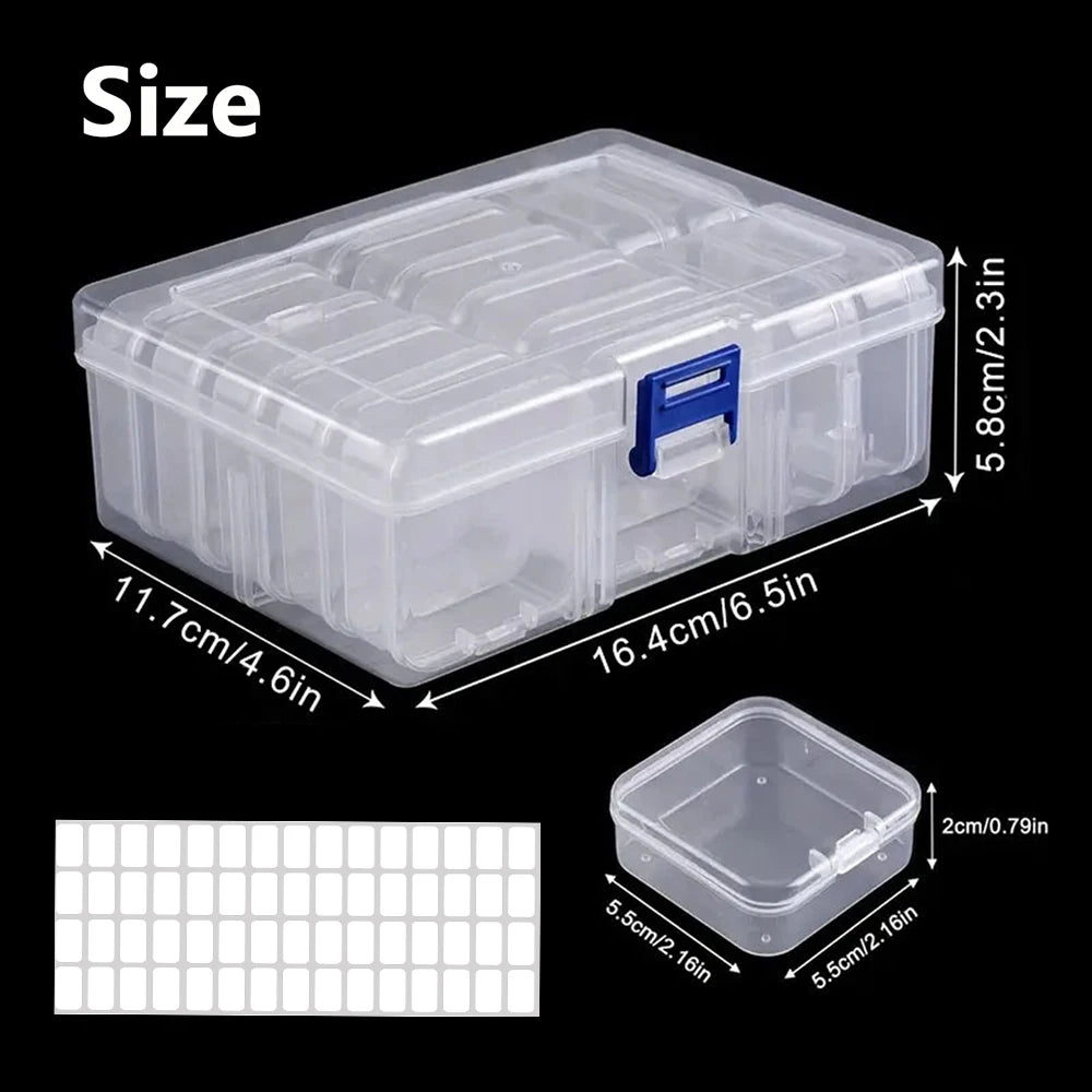 DIY Diamond Painting Embroidery Storage Box, Nail Art Jewelry Rhinestone Mosaic Storage Container, Multifunctional Storage B…