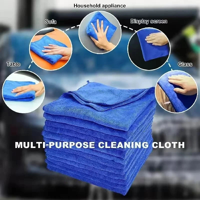Microfiber Cleaning Cloths Lint Free Microfiber Cleaning Towel Cloths Reusable Cleaning Towels w/ Super Absorbent for Car Wi…