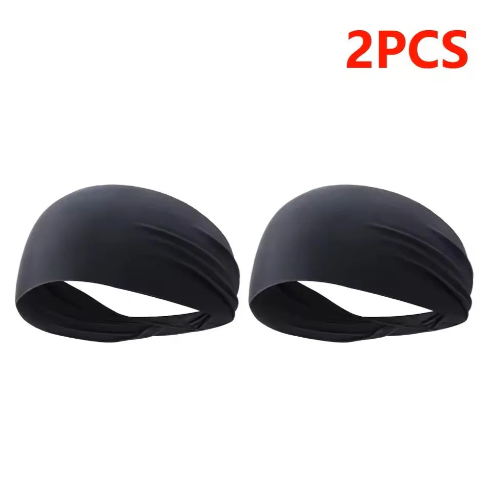 Elastic Sports Headbands Sweat Absorption Headdress Quick Dry Workout Headband Anti-slip Breathable Sweatbands for Yoga Runn…