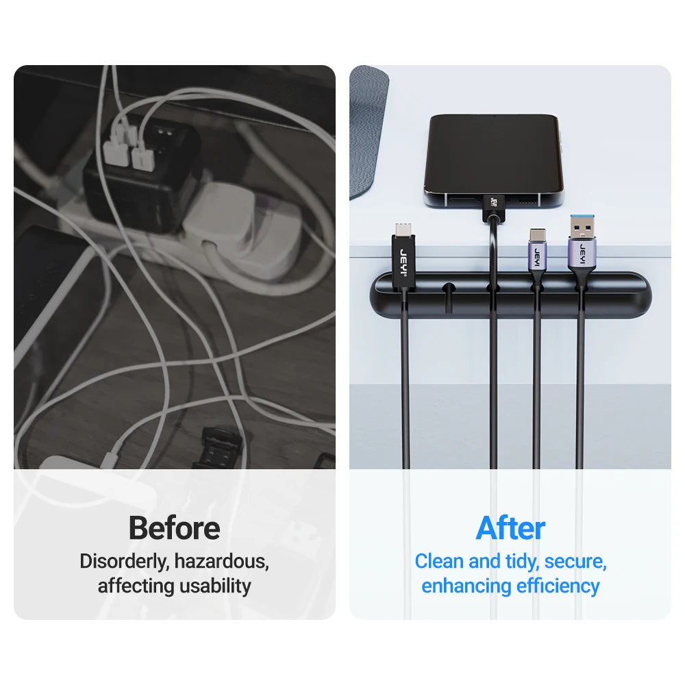 Adhesive Cable Holder Clips Cord Management Wire Organizer for Desktop USB Charging Cable Nightstand Power Cord Mouse Cable…