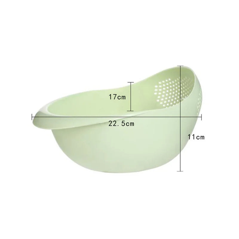 Rice Sieve Plastic Colander Kitchen Drain Basket with Handles Rice Bowl Strainer Basket Sink Drain Kitchen Tools - image 9