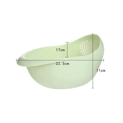 Rice Sieve Plastic Colander Kitchen Drain Basket with Handles Rice Bowl Strainer Basket Sink Drain Kitchen Tools - image 9
