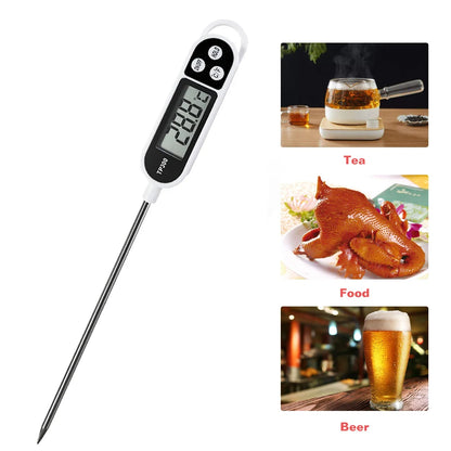 TP300 Electronic Food Probe Instant Read Digital Temperature Measuring Tool Digital Milk Thermometer Without battery - image…