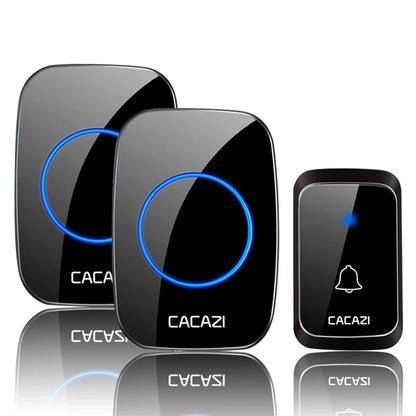CACAZI A06 DC battery-operated Wireless Waterproof Doorbell 300M Remote 36 chimes Cordless Home Cordless Call Bell - image 7