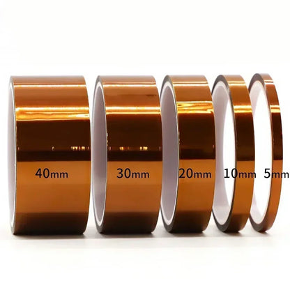 Kapton Tape Polyimide 5-40mm Adhesive Insulating Adhesive Tape Каптоновый Скотч Heat Tape for Board Protection - image 7