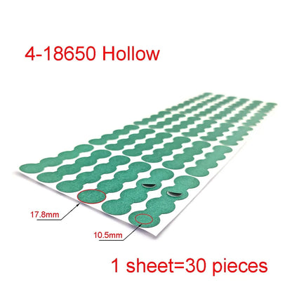 18650 21700 32650 Li-ion Battery Insulation Gasket Barley Paper Battery Pack Cell Insulating Glue Patch Electrode Insulated…