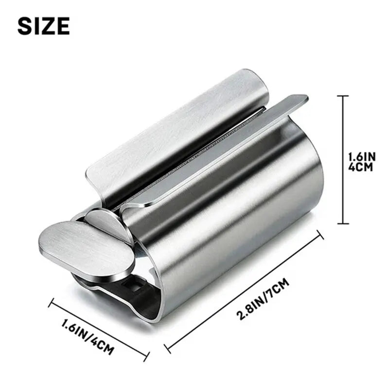 1pc Stainless Steel Wringer Roller Rotate Dispenser for Ointments Cosmetics Bathroom Accessories Toothpaste Squeezer Tube Ro…