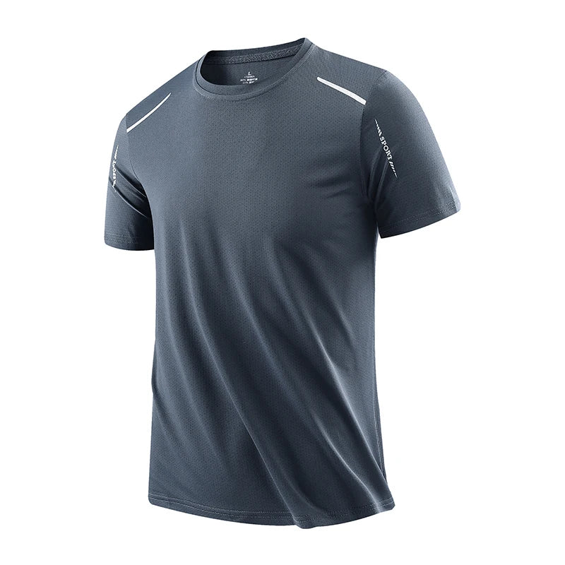 CHRLCK Men's Running Quick Drying T-shirts Breathable Hiking Fishing Tees Soft Elasticity Outdoor Sports Short Shirt Summer…