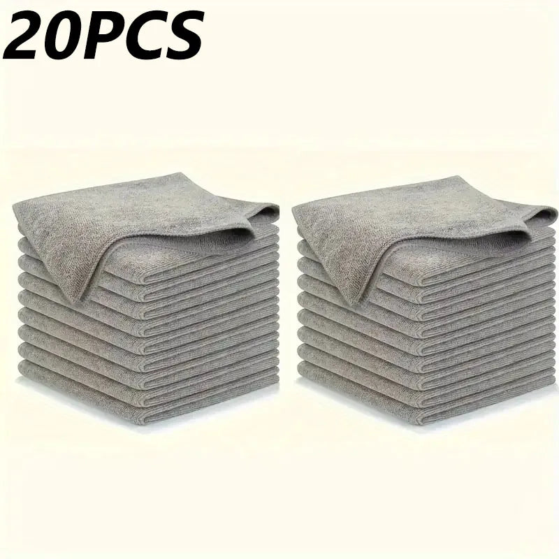 Thicken Microfiber Cleaning Cloths Lint Free Microfiber Cleaning Towel Cloths Reusable Cleaning Towels Absorbent for Car Win…