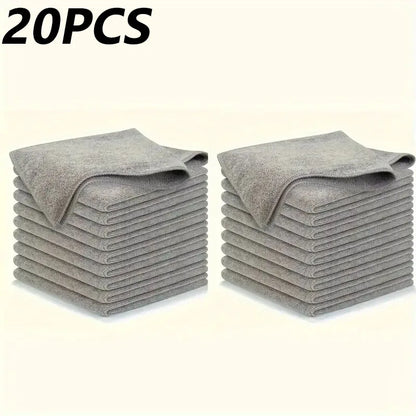 Thicken Microfiber Cleaning Cloths Lint Free Microfiber Cleaning Towel Cloths Reusable Cleaning Towels Absorbent for Car Win…