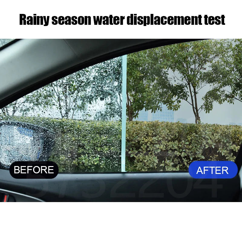 Car Glass Anti-rain Water Spray Repellent Nano Coating Hydrophobic Waterproof Agent Oil Film Removing Auto Glass Film Agent…