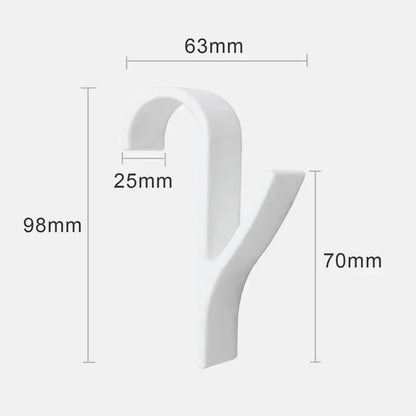 Kitchen Bathroom Hanger Clips Storage Racks White Clear Hanger Heated Towel Radiator Rail Clothes Scarf Hanger Hooks Holder…