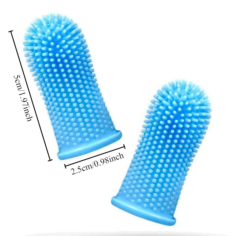 Dog Super Soft Pet Finger Toothbrush Teeth Cleaning Breath Care Nontoxic Silicone Tooth Brush Cat Dog Toothbrush Pet Product…