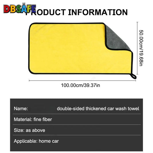 High-end Microfiber Towel Car Wash Towel Detailing Cleaning Cloth Car Wash Drying Towel Car Absorbent Cleaning Products - im…
