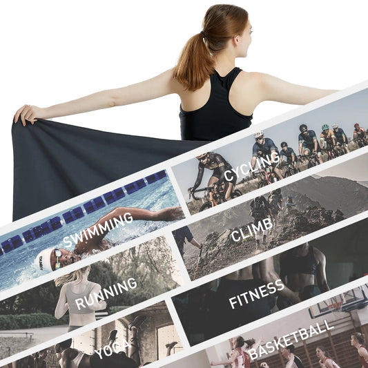 Microfiber Towel Quick Dry Towel Travel Towel Sports Towel Beach Towel Sandproof Soft Light Towel For Swim, Yoga, Gym - imag…