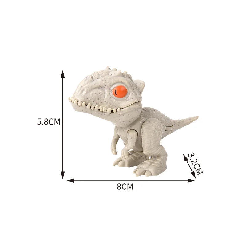 Jurassic Finger Dinosaur Triceratops Tyrannosaurus Model Toys for Kids Creative Finger Biting Dinosaurs Interactive Toy Boy…