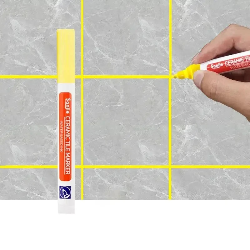 1/3 Pcs Waterproof White Marker Pen Wall Seam Repair Tiles Grout Markers Pens Floor Bathroom Decontamination Paint Brush Too…