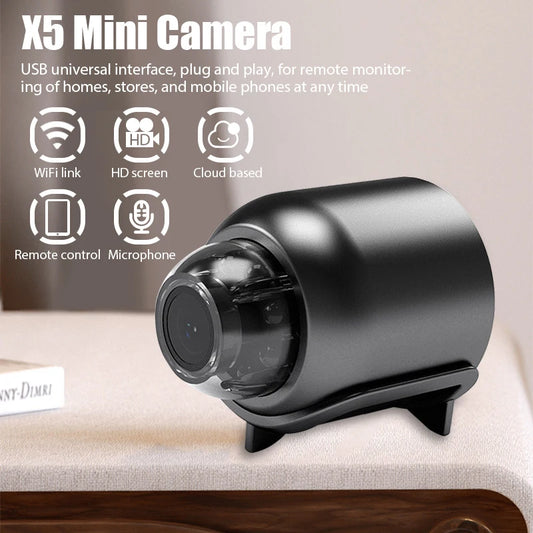Mini Camera 1080P Clear Night Vision Lightweight Portable Premium Cams Motion Detection Wireless Surveillance Protection Cam…