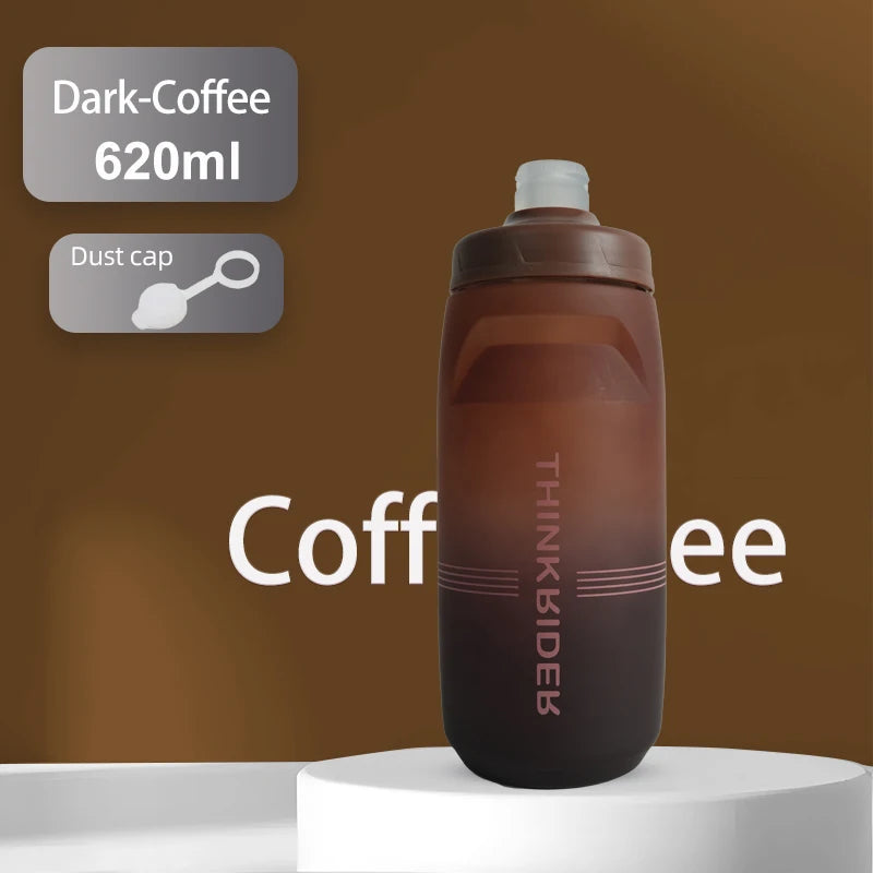 ThinkRider 620ml/750ml Bicycle Bottle MTB Road Bike Water Bottle Outdoor Sports Plastic Portable Large Capacity Drink Cyclin…