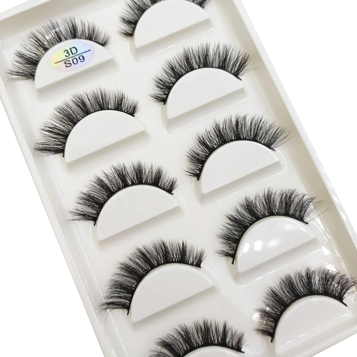 Natural 3D Mink False Eyelashes, Soft Wispy, Fluffy Eye Faux Lashes, Make Up Eyelash, Beauty Cat Cilios, 5 Pairs, 15 Styles…