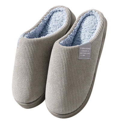 NEW Women's Men's Casual Thick Soft Bottom Home Slippers Household Plush Slippers Anti-slip Thermal Slippers Indoor Winter F…