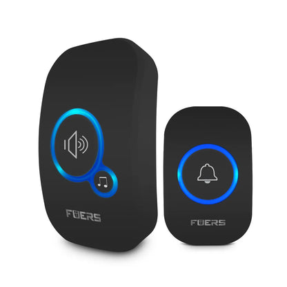 Fuers Wireless Doorbell Waterproof Welcome Chime Home Door Bell Intelligent 32 Songs Smart Alarm With Battery For Store Hote…