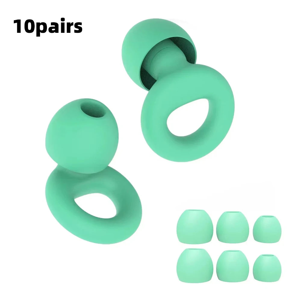 Silicone Earplugs for Swimming Sleep Noise Cancel Noise Reduction-Soundproof Reduce Disturbances -Quality Earplugs - image 27