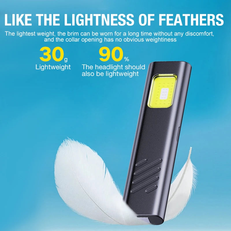 Security Flashing Work Light Warning Light Strong Light Mini Portable Outdoor Maintenance Emergency EDC Flashlight Knife Cap…