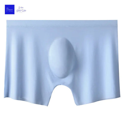 1pc Mens Boxers Shorts Ice Silk Men Panties Seamless Sexy Underwear Man Underpants Panties Male Antibacterial Breathable Bri…