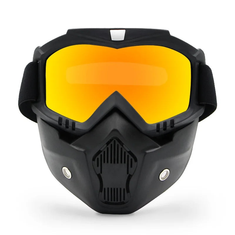 Dustproof Motocross Glasses Adjustable Motorcycle Goggles Breathable Full Face Protective Motorbike Dirt Bike Off-road Mask…