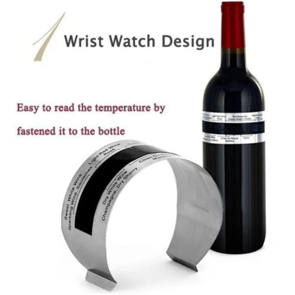Wine Collar Thermometer Bar Beverage Tool Clever Wine Bottle Snap Thermometer Lcd Display Clip for Champagne Beer - image 3