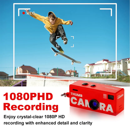 Magecam Digital Camera 0.96 Inch Keychain Camera Retro Support Memory Card 1080P Very Small Camcorder Video Recorder with Fl…
