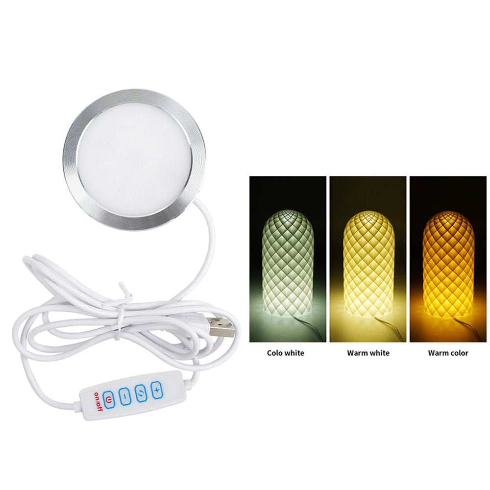 For Bambu Lab LED Lamp Kit Adjustable Light Kit RGB Light Parts Hardware DIY Model White/Cold/Warm Lights Without Lamp Shell…
