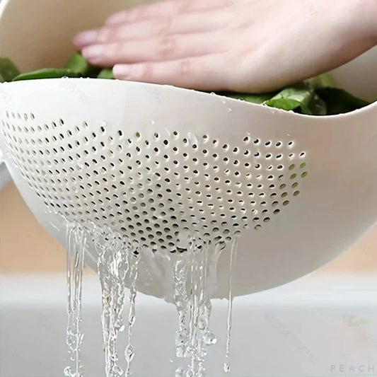 【Hot sales】Rice Drain Basket Rice Filter Fruit and Vegetable Drain Sieve Kitchen Supplies Small Tools Multi-Purpose - image 2