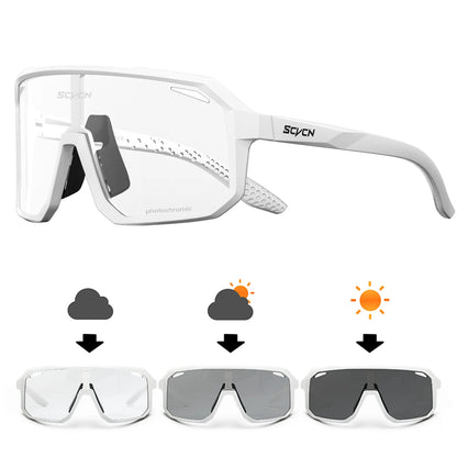 SCVCN New Cycling Glasses Bike Sunglasses Men UV400 Eyewear Outdoor Sports MTB Goggles Bicycle Women Riding Hiking Sunglasse…
