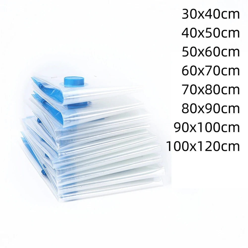 Vacuum Storage Bags With Valve Folding Compressed Space Saving Clothes Storage Big Size For Towel Cloth Blanket - image 11