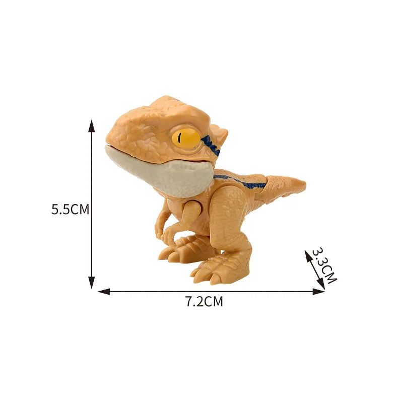 Jurassic Finger Dinosaur Triceratops Tyrannosaurus Model Toys for Kids Creative Finger Biting Dinosaurs Interactive Toy Boy…