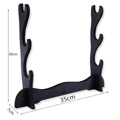 Stand Katana Storage Shelves Wooden Sword Rack Floor Sabre Holder Support Display Japanese Katana Weapon Shelf Home Organize…