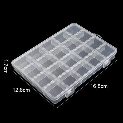 Transparent Storage Container Jewelry Box Clear Plastic Organizer Box Empty Earring Storage Organizer Display Case for Beads…