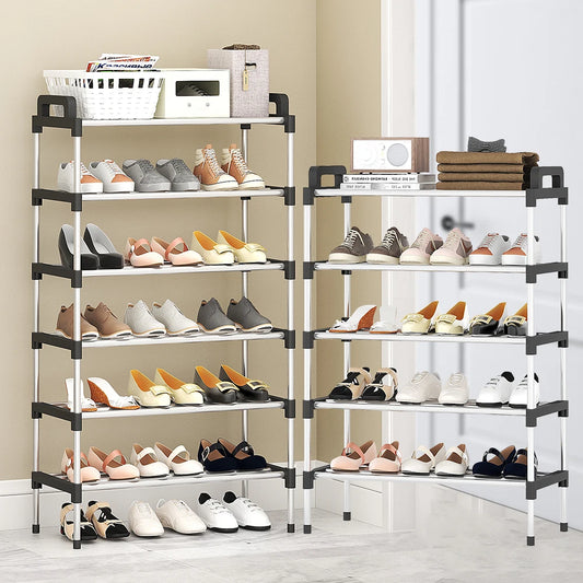 3-7Floor Simple Shoe Rack Multi Layer Dustproof Household Doorstep Shoe Cabinet Storage Space Saving Assembly Of Small Shoe…