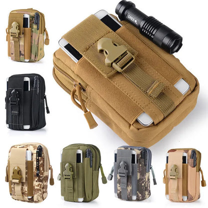 Molle Pouch Belt Waist Pack Men Small Pocket Survival Tool Bag for Running Travel Camping Hunting Airsoft - image 6