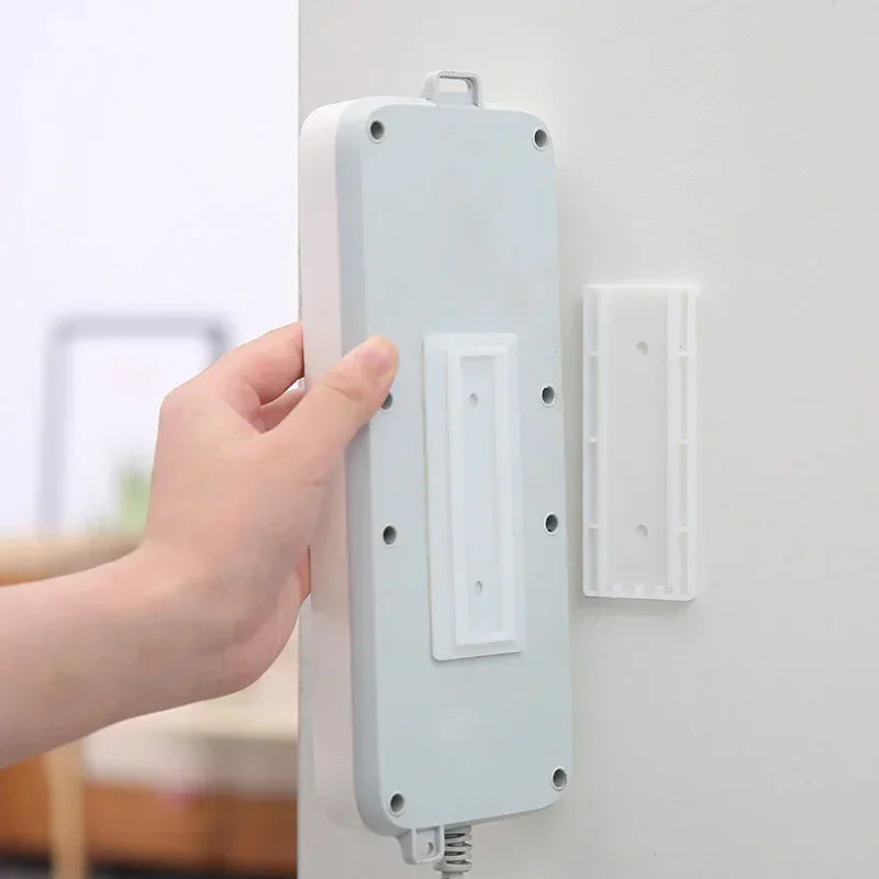 1/2/5/10PCS Self-Adhesive Desktop Socket Fixer Hanging Power Strip Cable Organizer Wall Holder Fixator Removable Wall-Mounte…